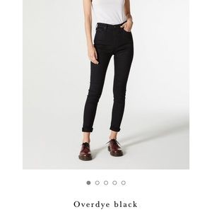 AG Mila Super High Rise Skinny Black Jeans